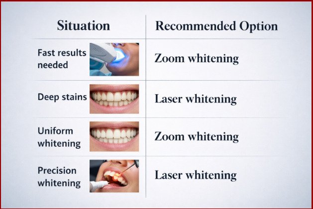 Laser vs Zoom Whitening