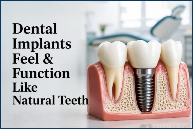 dental implants feel & function like natural teeth